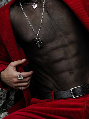 Классическая унисекс-цепь с крестом