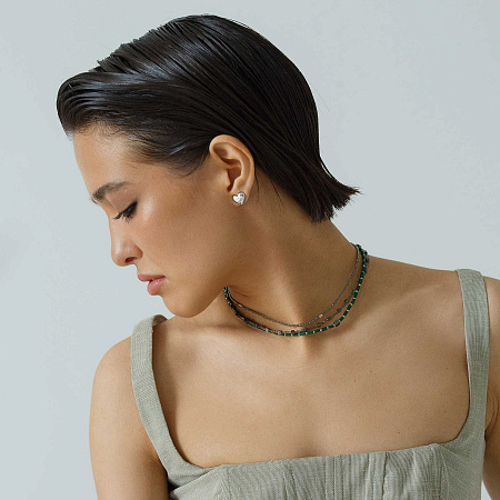 3D-пусеты в форме сердца