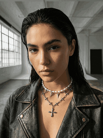 Дерзкий перламутровый чокер