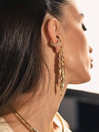 Скульптурный броский кафф