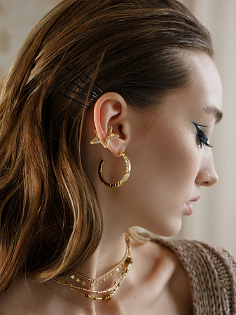 Космический кафф с цирконами Космический кафф с цирконами