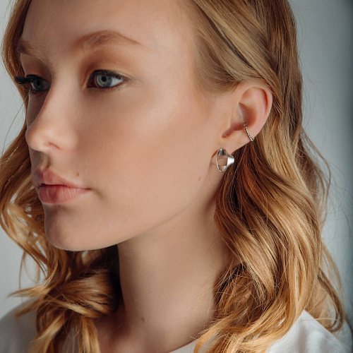 Геометричные 3-D серьги Геометричные 3-D серьги