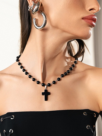 Массивные серьги-кольца