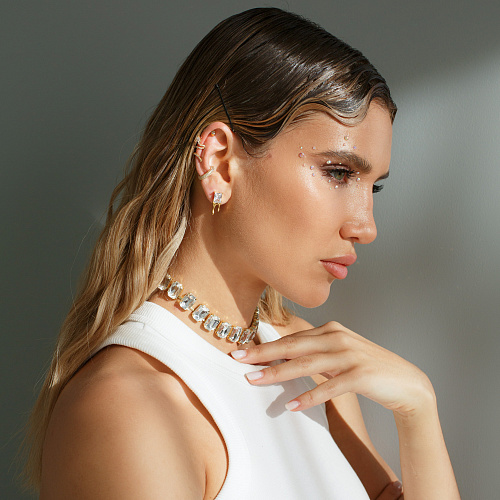 Архитектурный кафф с камнями Архитектурный кафф с камнями