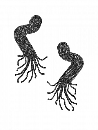 Мерцающие удлиненные серьги