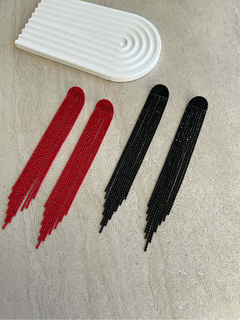 Мерцающие удлиненные серьги