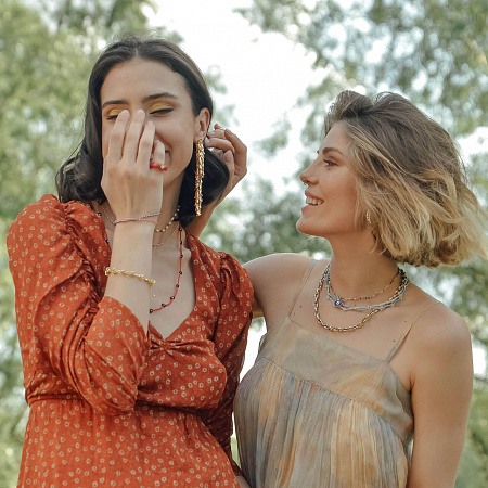 Ниспадающие серьги-лепестки