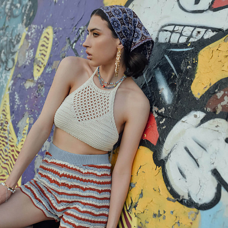 Ниспадающие серьги-лепестки