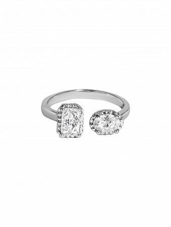 Лаконичное кольцо с цирконами