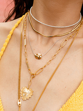 Мерцающий чокер-обруч