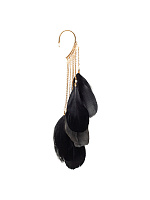 Кафф в бохо стиле с перьями