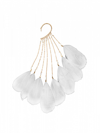 Этнический кафф с перьями