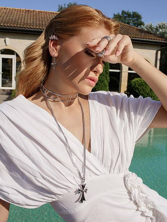 Классическая унисекс-цепь с крестом