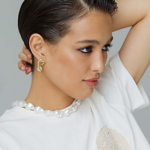 Необычные серьги с перламутром Необычные серьги с перламутром