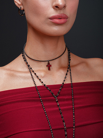 Готический чокер с крестом