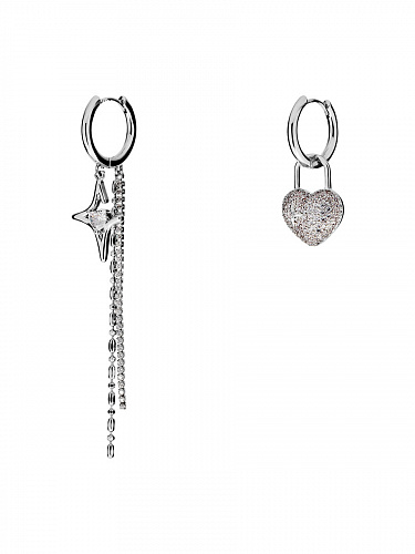 Серьги-трансформеры с кулонами Серьги-трансформеры с кулонами