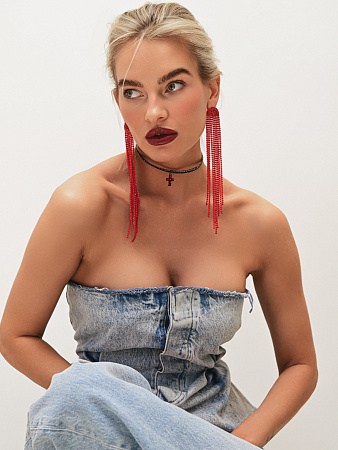 Готический чокер с крестом