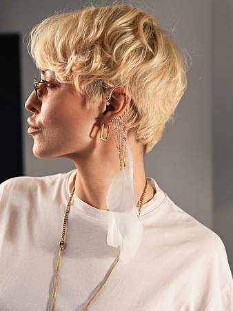 Этнический кафф с перьями