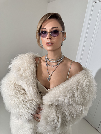 Искристый чокер с кристаллами