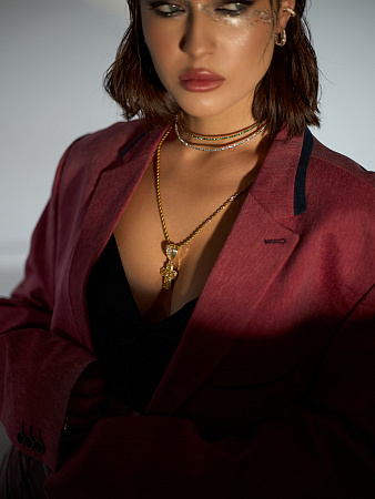 Мерцающий чокер-обруч