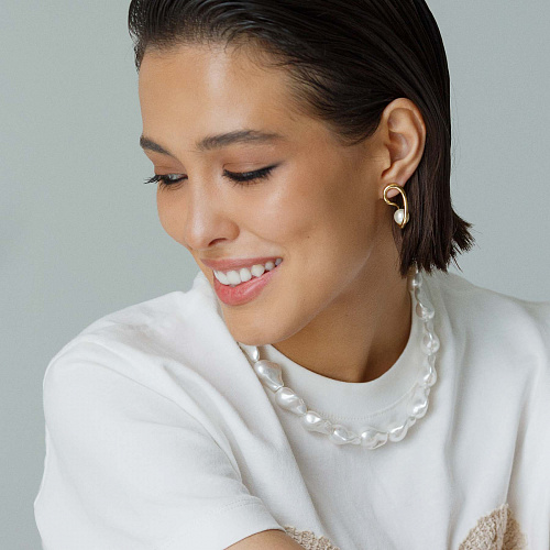 Необычные серьги с перламутром Необычные серьги с перламутром