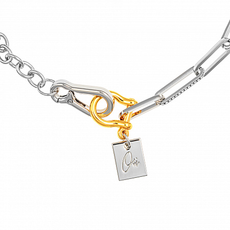 Двухцветная цепь с кристаллами