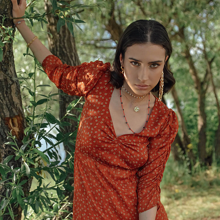 Ниспадающие серьги-лепестки