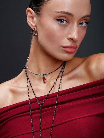 Готический чокер с крестом