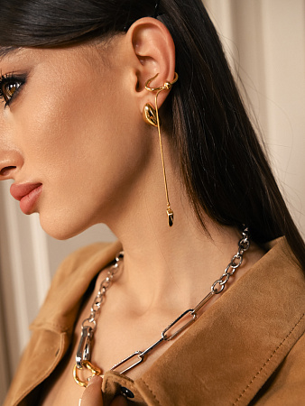 Двухцветная цепь с кристаллами