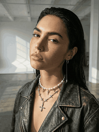 Дерзкий перламутровый чокер