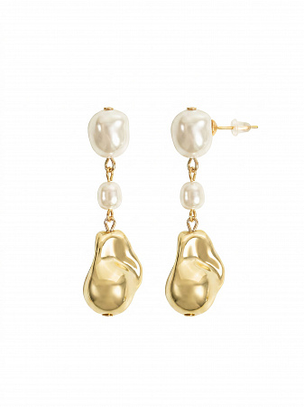 Элегантные серьги с перламутром