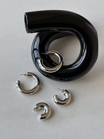 Массивные серьги-кольца