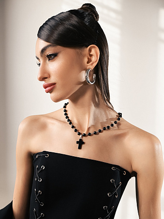 Массивные серьги-кольца