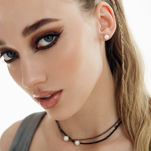 Мини-серьги с перламутром Мини-серьги с перламутром