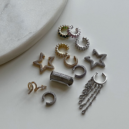 Скульптурный броский кафф