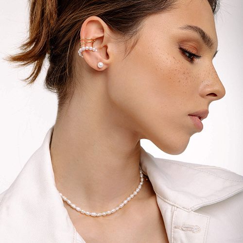 Мини-серьги с перламутром Мини-серьги с перламутром