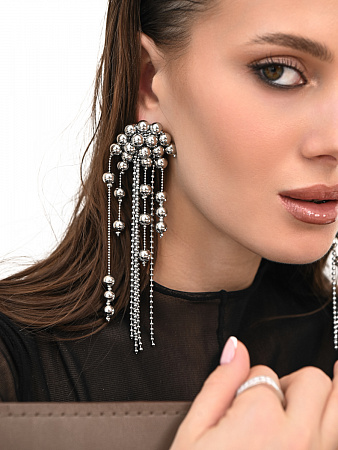 Сферичные серьги-гроздья