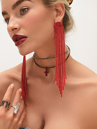 Готический чокер с крестом