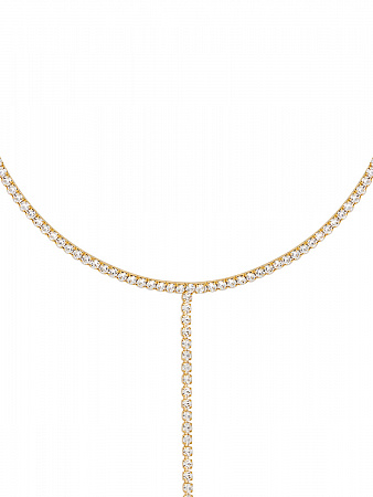 Удлиненное колье-обруч