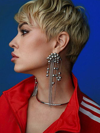 Сферичные серьги-гроздья