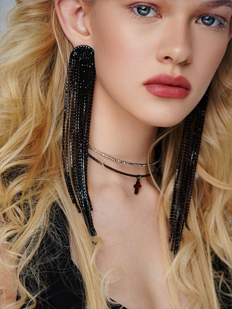 Готический чокер с крестом